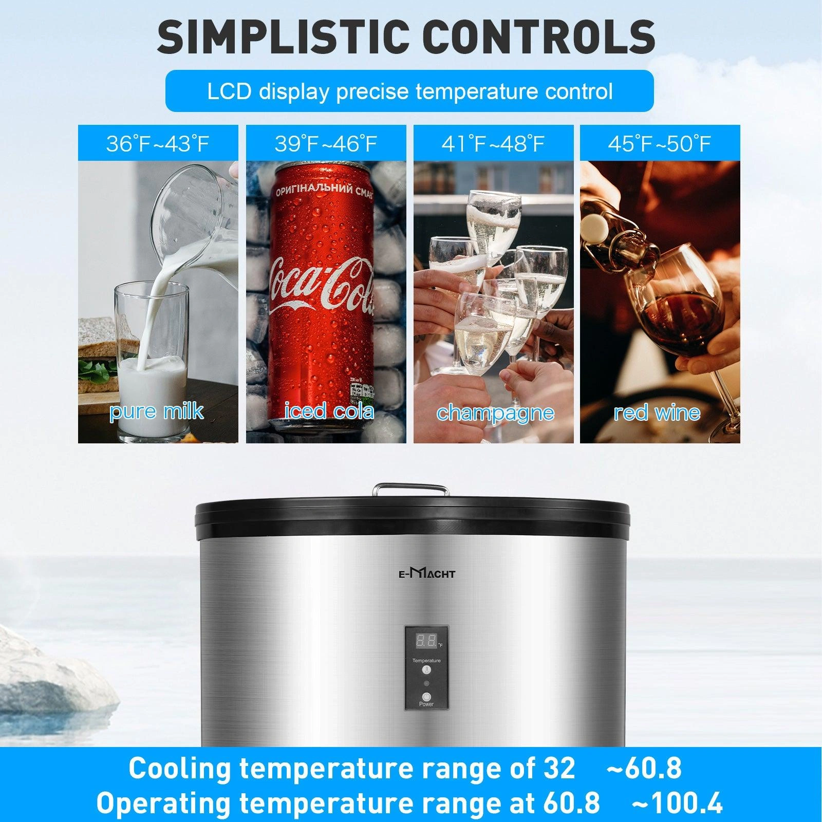 Chill Your Drinks in Style: 1.8 Cu. Ft Beverage Refrigerator Cooler!
